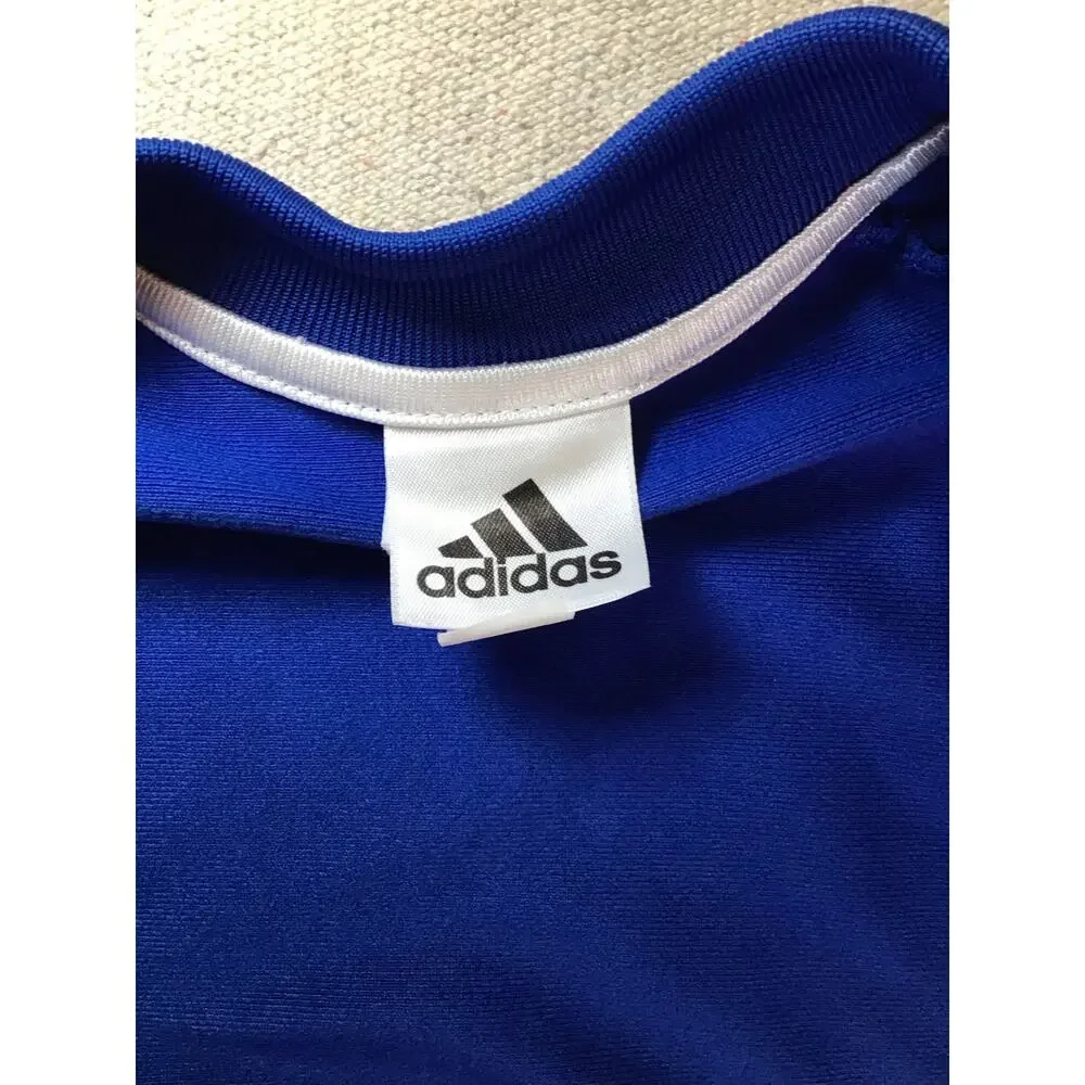 Adidas 3 Stripe Track Jacket Blue/White Toddler Size 4t Kids activewear Playwear